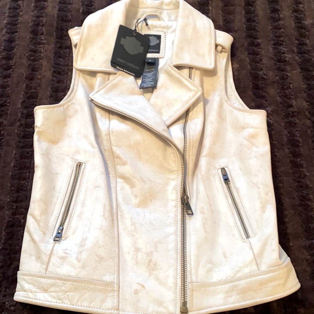 NEW With tag Harley Davidson leather vest